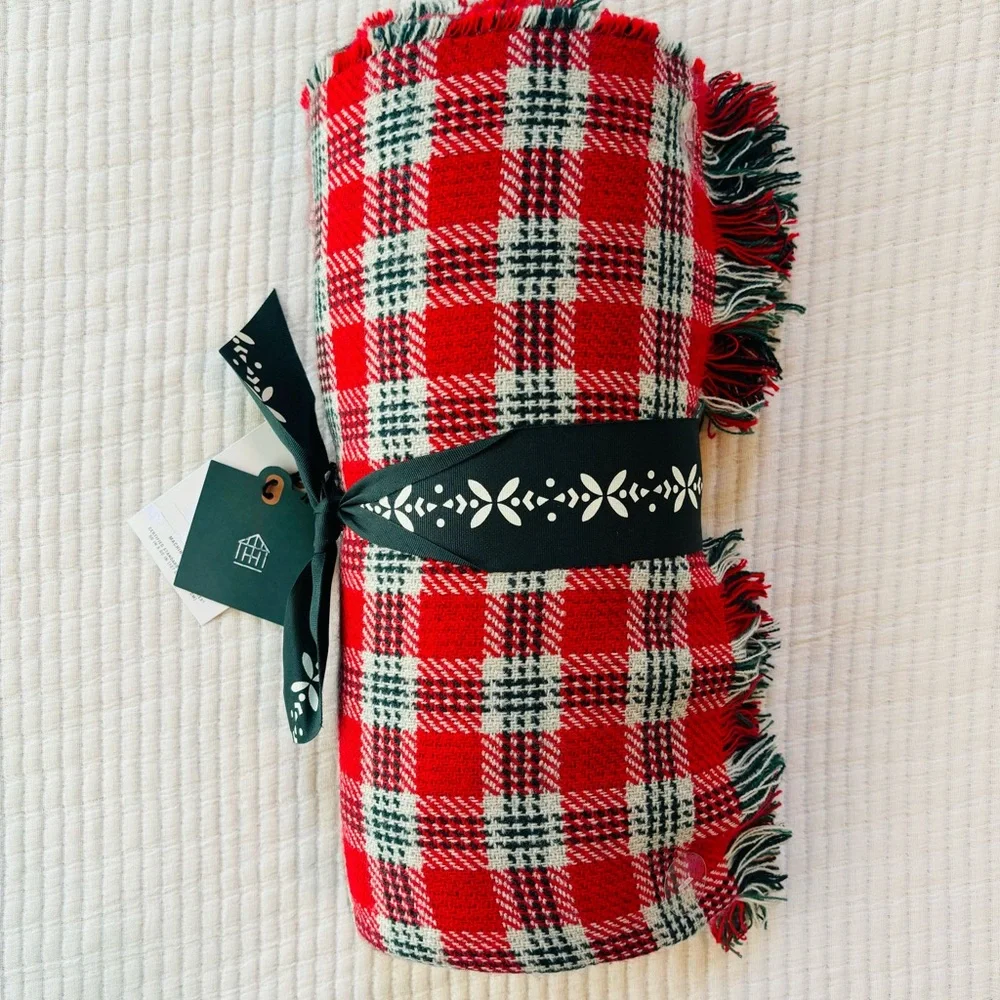 Hearth & Hand with Magnolia 50x60 Vintage Plaid Reversible Brushed Woven Throw